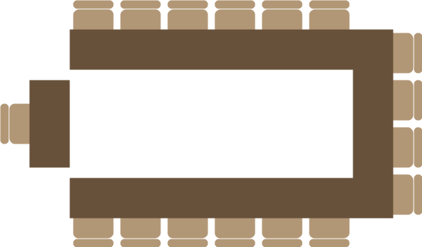 U-style conference layout