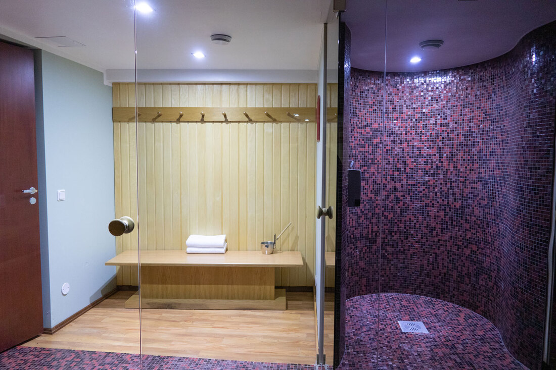 Sauna interior at T&auml;hetorni Hotell